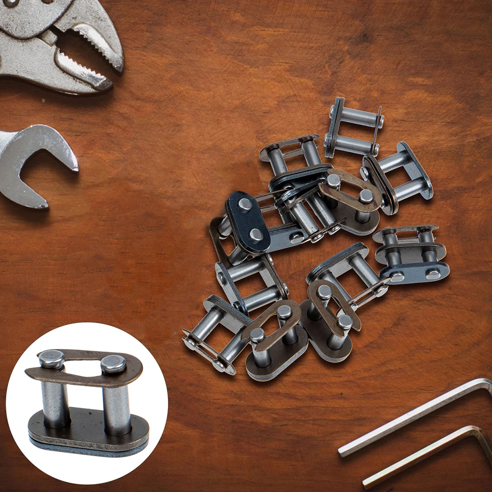 16pcs Motorcycle Accessories Roller Link Bike Connector Link Durable Heavy Duty Transmission Chain Connecting Robust Metal Chain
16pcs Motorcycle Accessories Roller Link Bike Connector Link Durable Heavy Duty Transmission Chain Connecting Robust Metal Chain