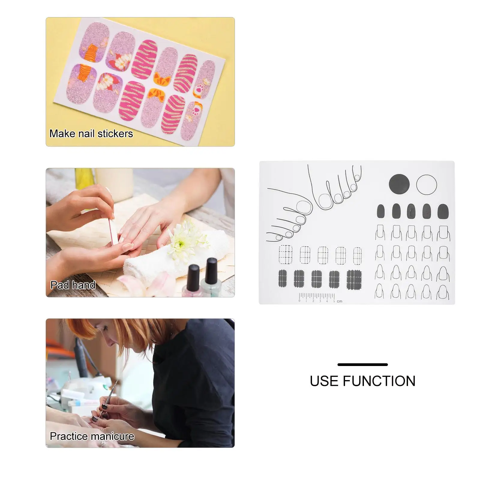 Silicone Acrylic Manicure Hand Training Mat for Practice Nails Designs Shapes Crafting Tools Gifts
Silicone Acrylic Manicure Hand Training Mat for Practice Nails Designs Shapes Crafting Tools Gifts