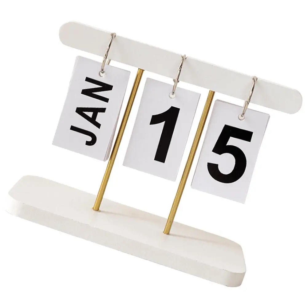 Flip Page White Reusable Desk Calendar for Home Office Standing Perpetual Table Calendar Teacher Gift Proper Size Day Month
Flip Page White Reusable Desk Calendar for Home Office Standing Perpetual Table Calendar Teacher Gift Proper Size Day Month