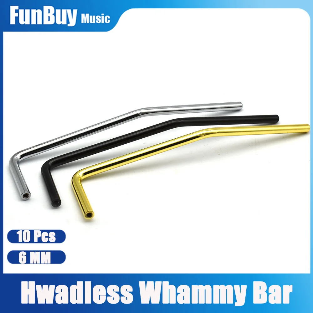10Pcs Direct insertion electric Guitar Tremolo Arm Whammy Bar Insert part diameter 6MM Black gold Chrome
10Pcs Direct insertion electric Guitar Tremolo Arm Whammy Bar Insert part diameter 6MM Black gold Chrome
