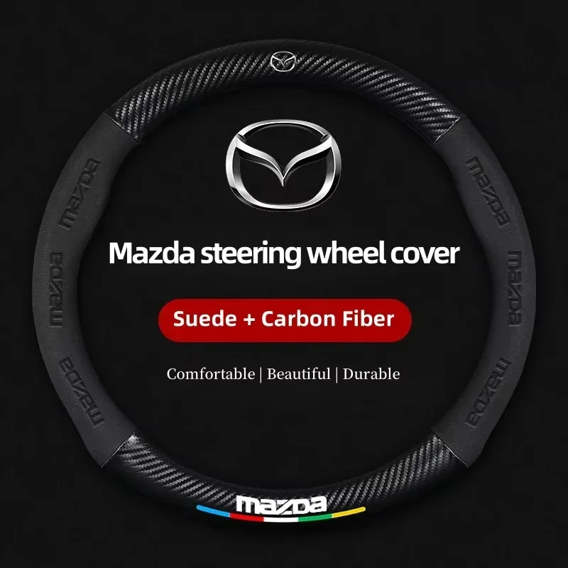Car Suede Carbon Fiber Leather Steering Wheel Cover For Mazda BT-50 CX-3 CX-4 CX-5 CX-7 CX-9 MX5 Mazda 3 Axela 6 Gh Gj Demio Car
Car Suede Carbon Fiber Leather Steering Wheel Cover For Mazda BT-50 CX-3 CX-4 CX-5 CX-7 CX-9 MX5 Mazda 3 Axela 6 Gh Gj Demio Car