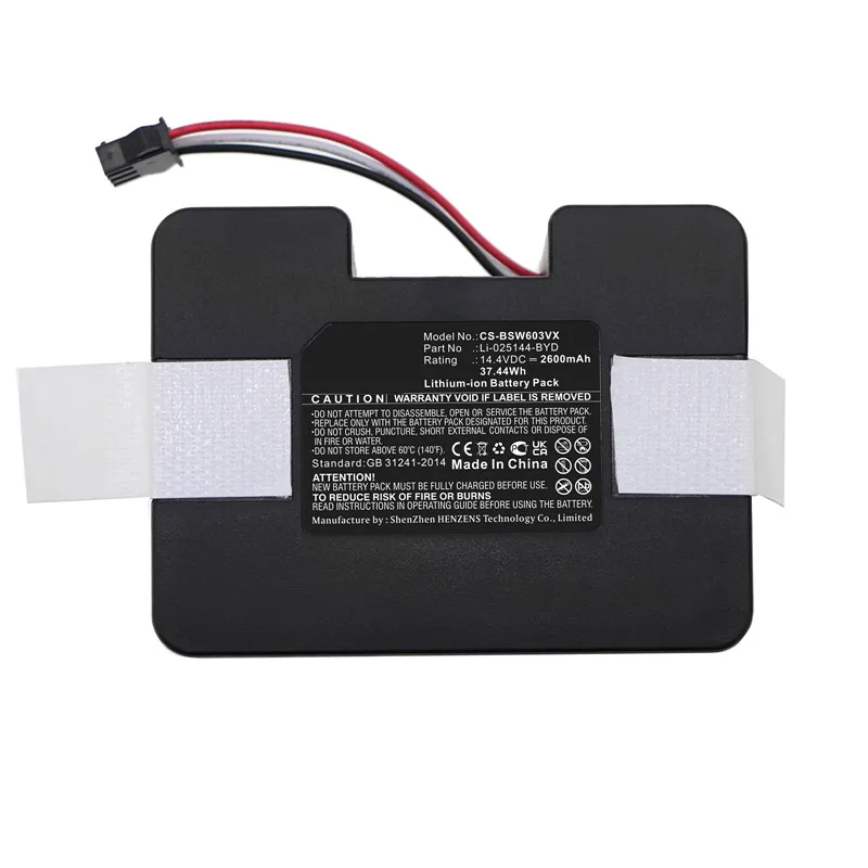 Battery for SW603001 PN: Li-025144-BYD 2600mAh / 37.44Wh
Battery for SW603001 PN: Li-025144-BYD 2600mAh / 37.44Wh