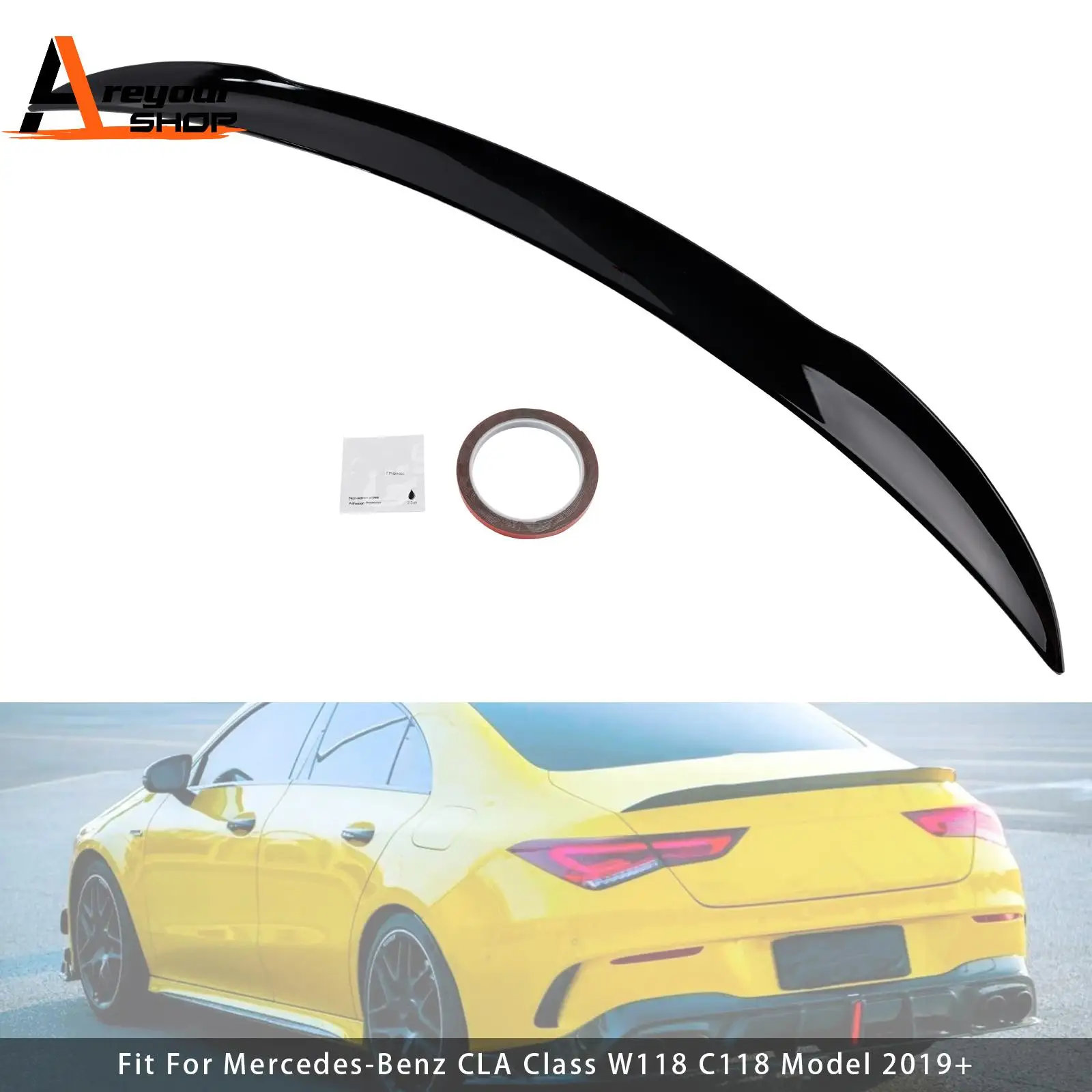 Areyourshop Gloss Black Rear Boot Spoiler for Mercedes-Benz CLA-Class W118 C118 2019+
Areyourshop Gloss Black Rear Boot Spoiler for Mercedes-Benz CLA-Class W118 C118 2019+