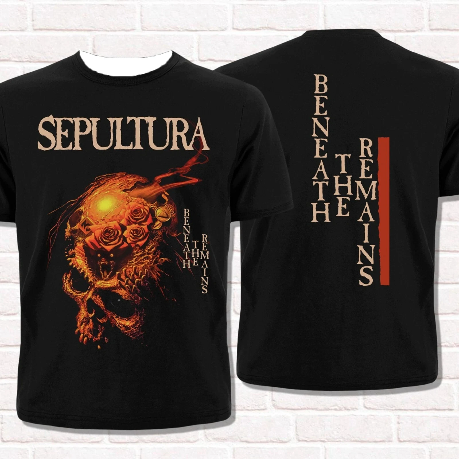 Sepultura T-Shirt Beneath The Remains 1989 Thrash Death Metal Groove Metal Summer Cotton Men's Women Top Tee Streetwear Casual
Sepultura T-Shirt Beneath The Remains 1989 Thrash Death Metal Groove Metal Summer Cotton Men's Women Top Tee Streetwear Casual