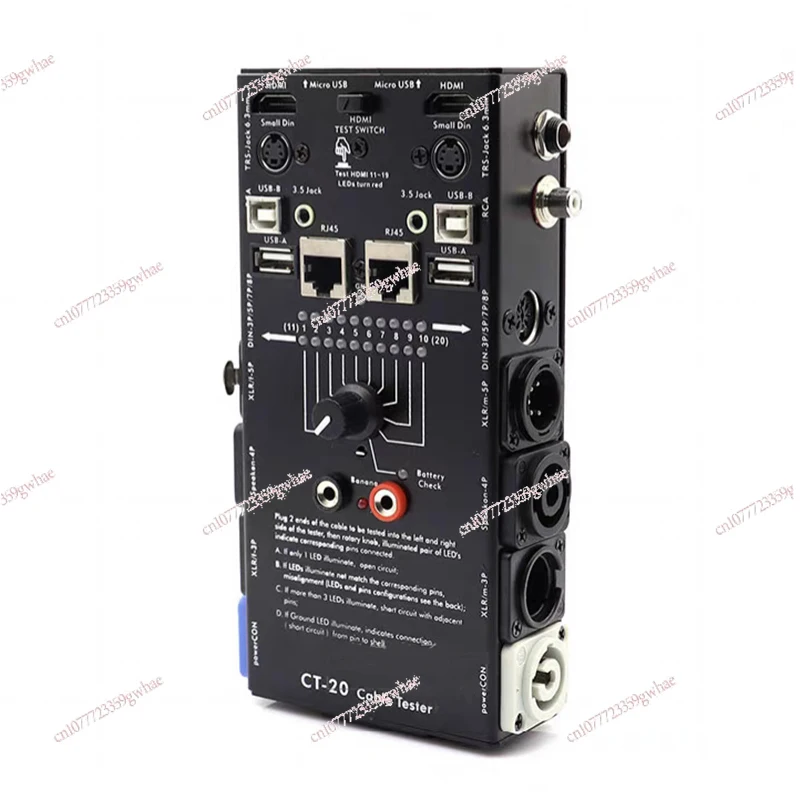 CT-20 Multifunctional Line Tester Audio XLR Signal HDMI Line Test Tool Professional Equipment for Home Theater
CT-20 Multifunctional Line Tester Audio XLR Signal HDMI Line Test Tool Professional Equipment for Home Theater
