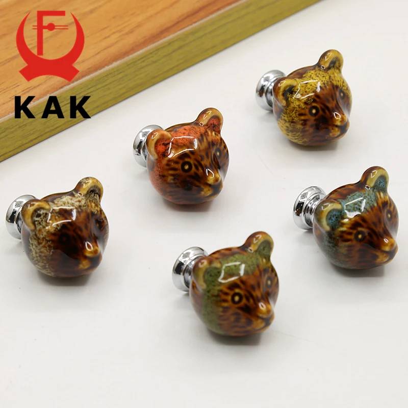 KAK Antique Style Ceramic Bear Cabinet Knobs and Handles Shoe Cabinet Door Pulls Kitchen Drawer Knobs Vintage Furniture Hardware
KAK Antique Style Ceramic Bear Cabinet Knobs and Handles Shoe Cabinet Door Pulls Kitchen Drawer Knobs Vintage Furniture Hardware