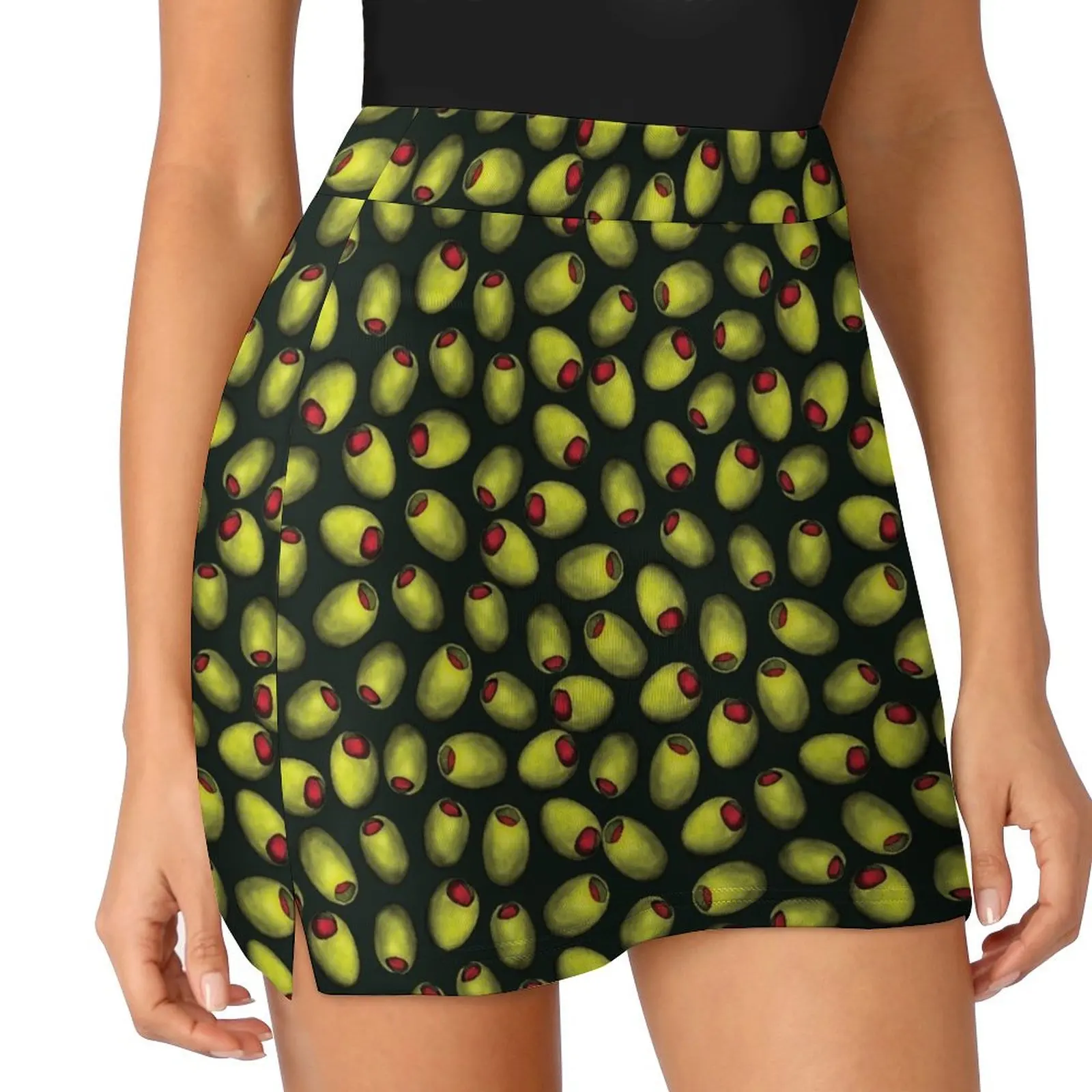 Green Olives with Red Pimentos - Novelty Food Pattern Mini Skirt Summer women's clothing women clothes
Green Olives with Red Pimentos - Novelty Food Pattern Mini Skirt Summer women's clothing women clothes