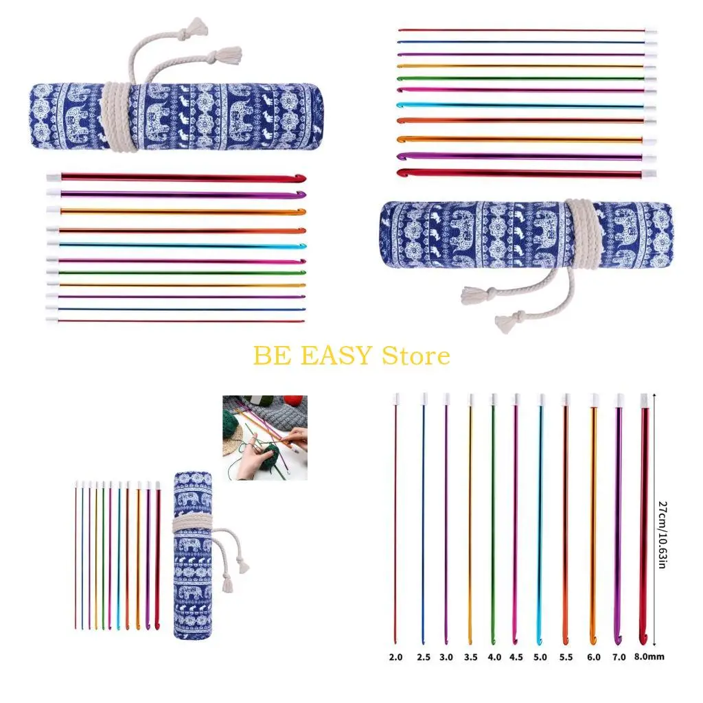 E28F 11Pcs 27cm Long Afghan Crochet Needle Ergonomic Grip Aluminum Crochet Hook Knitting Tool For Blanket Sweater Scarf Bag
E28F 11Pcs 27cm Long Afghan Crochet Needle Ergonomic Grip Aluminum Crochet Hook Knitting Tool For Blanket Sweater Scarf Bag