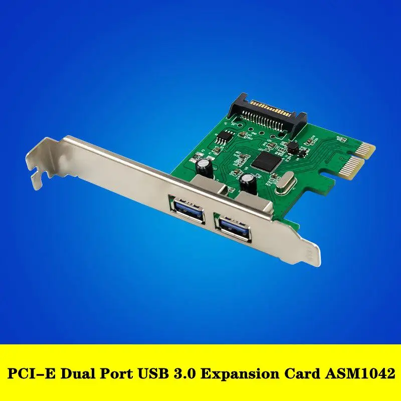 PCI-E карта расширения с двумя портами USB 3,0, Ультра Высокоскоростная USB-карта адаптера/Plug And Play ASM1042
PCI-E карта расширения с двумя портами USB 3,0, Ультра Высокоскоростная USB-карта адаптера/Plug And Play ASM1042