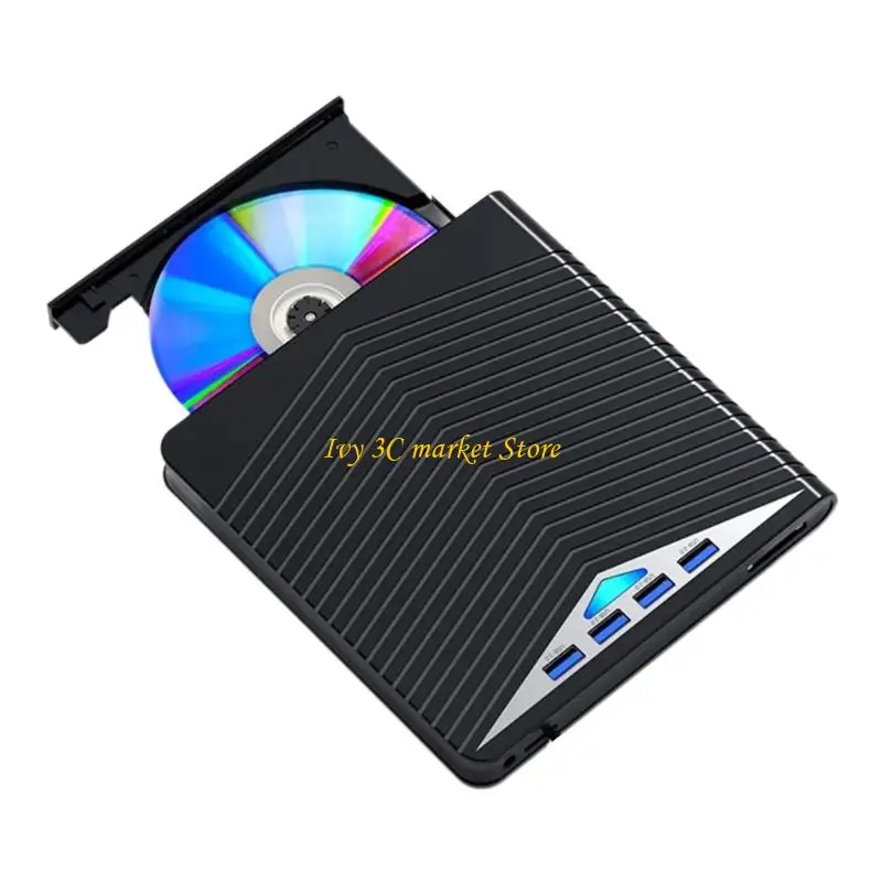 D7YC 7 in 1 Function Portable External Disc Reader Drive USB3.0 Type C for Laptop PC
D7YC 7 in 1 Function Portable External Disc Reader Drive USB3.0 Type C for Laptop PC