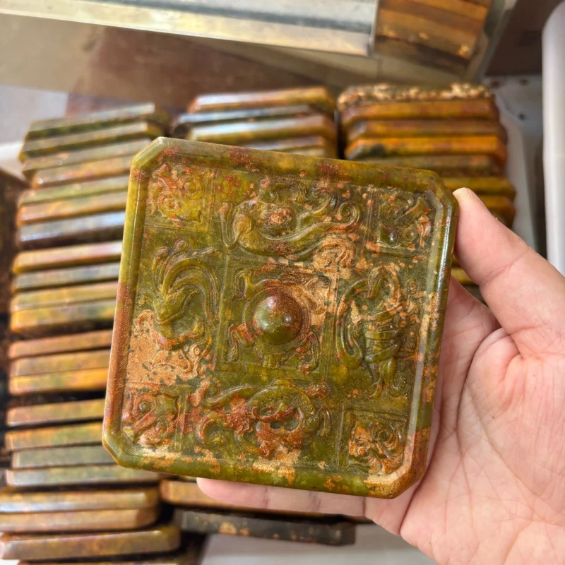 Antique Style Jade Xiuyu Jade Mirror Vintage Jade Craft Ornament Hanging Decoration Live Streaming Supply Home Decor Jade Decora
Antique Style Jade Xiuyu Jade Mirror Vintage Jade Craft Ornament Hanging Decoration Live Streaming Supply Home Decor Jade Decora