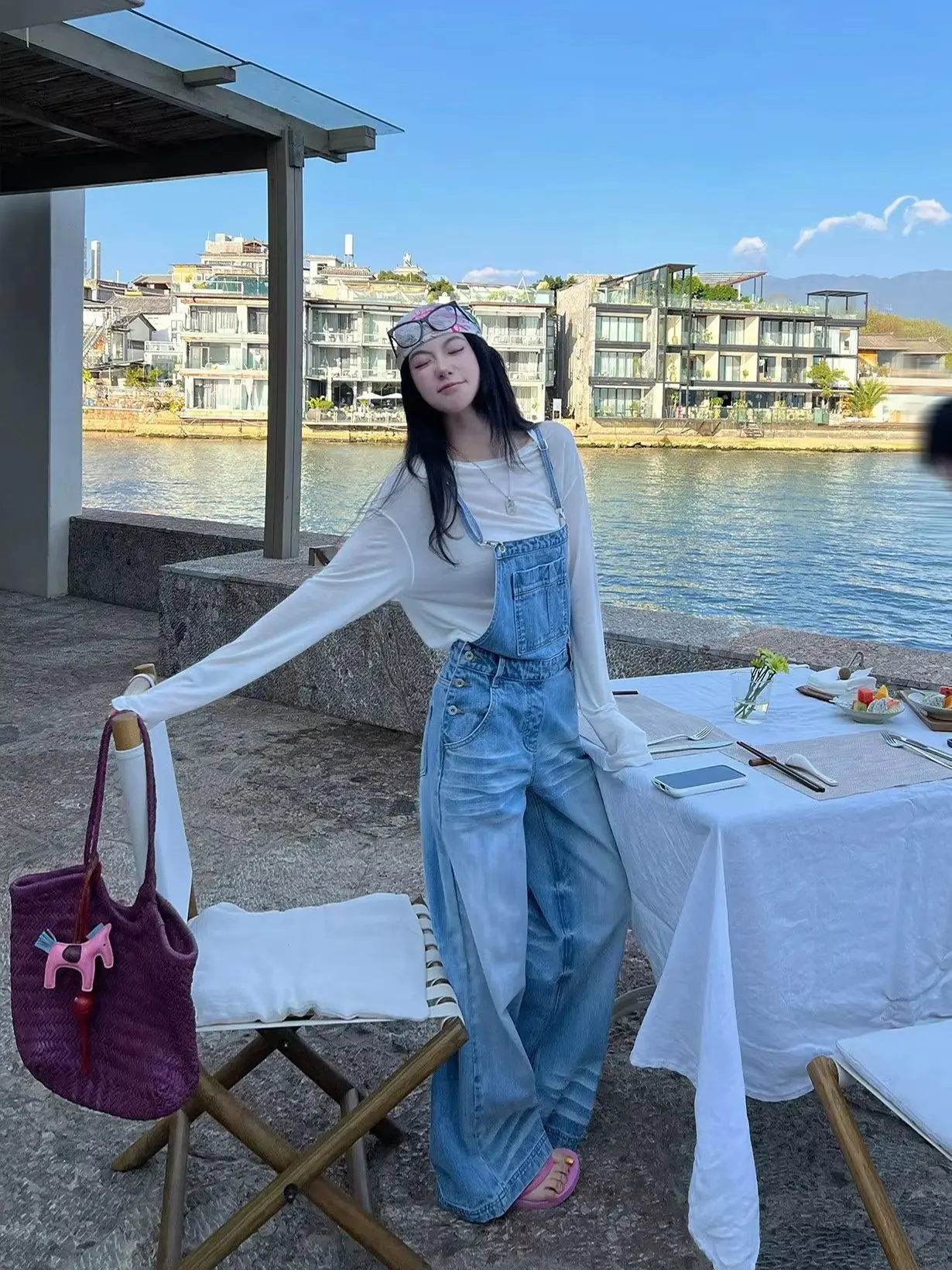 Women Washed Whisker Denim Overalls Summer New American Vintage Niche Design Loose Wide Leg Suspender Denim Jumpsuit
Women Washed Whisker Denim Overalls Summer New American Vintage Niche Design Loose Wide Leg Suspender Denim Jumpsuit