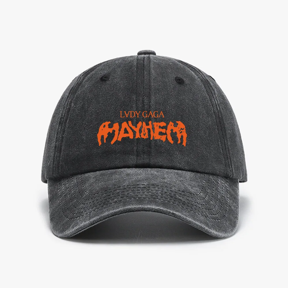 Mayhem New Album Printed Graphic Baseball Cap Unisex Cotton Adjustable hat casual Vintage Distressed Denim Washed hats
Mayhem New Album Printed Graphic Baseball Cap Unisex Cotton Adjustable hat casual Vintage Distressed Denim Washed hats