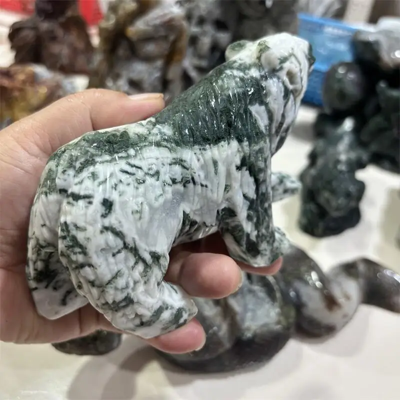 Натуральный Мох Агат Медведь Резьба Полированный Кварц Животные Исцеляющие Камни Драгоценные Камни Для Домашнего Украшения Подарок 1 ШТ.
Натуральный Мох Агат Медведь Резьба Полированный Кварц Животные Исцеляющие Камни Драгоценные Камни Для Домашнего Украшения Подарок 1 ШТ.