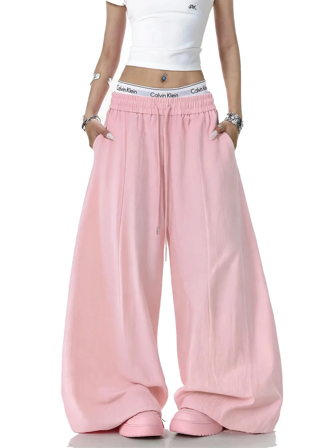 Pink Linen Loose Wide Leg Pants Women Summer New Breathable Loose High Waist Slimming Lazy Style Casual Long Trousers
Pink Linen Loose Wide Leg Pants Women Summer New Breathable Loose High Waist Slimming Lazy Style Casual Long Trousers