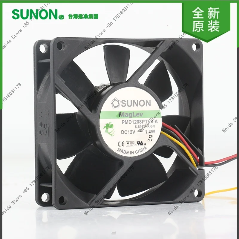 Original SUNON Precision PMD1208PTV4-A 12V 1.4W 8025 8CM 3-wire thermostatic chassis power supply fan
Original SUNON Precision PMD1208PTV4-A 12V 1.4W 8025 8CM 3-wire thermostatic chassis power supply fan