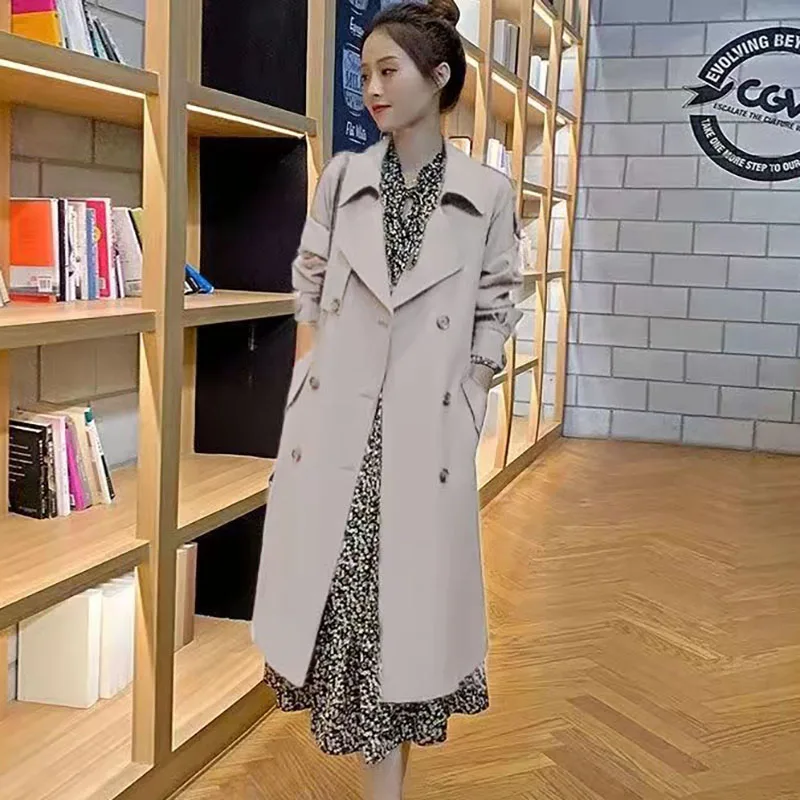 Autumn Trench 2023 New Women Solid Color Casual Loose Fit Coat Fashion Elegant Slim Simple Knee Length Jacket Female
Autumn Trench 2023 New Women Solid Color Casual Loose Fit Coat Fashion Elegant Slim Simple Knee Length Jacket Female