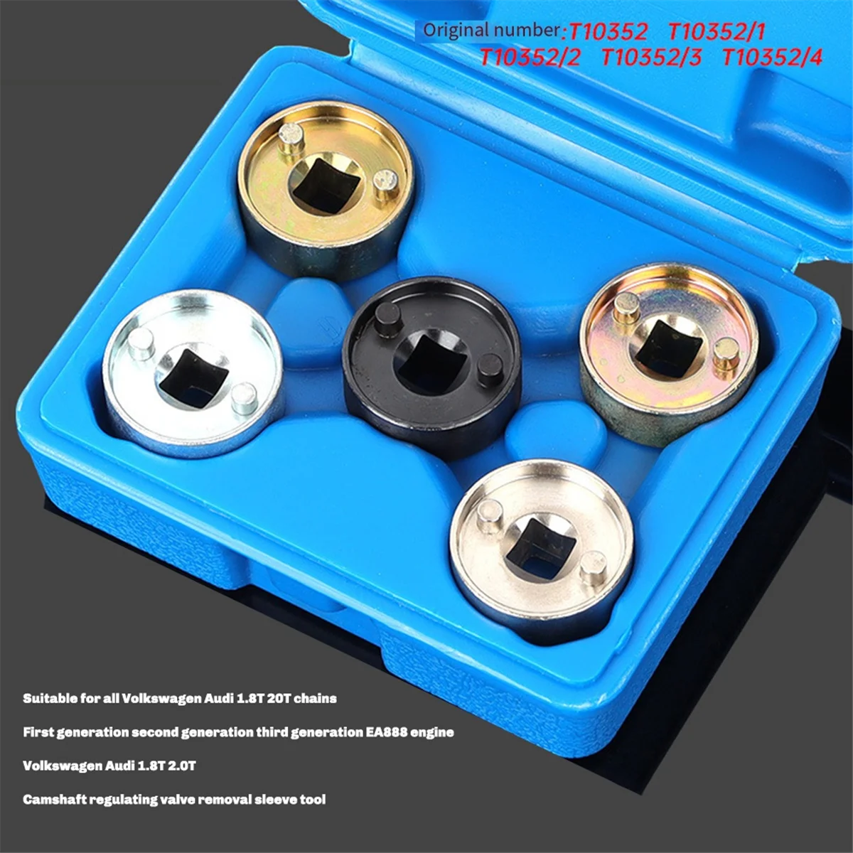 AA98 Camshaft Removal Sleeve Tool for Golf 1.8/2.0 TFSI EA888 Engine Timing Special Tool
AA98 Camshaft Removal Sleeve Tool for Golf 1.8/2.0 TFSI EA888 Engine Timing Special Tool