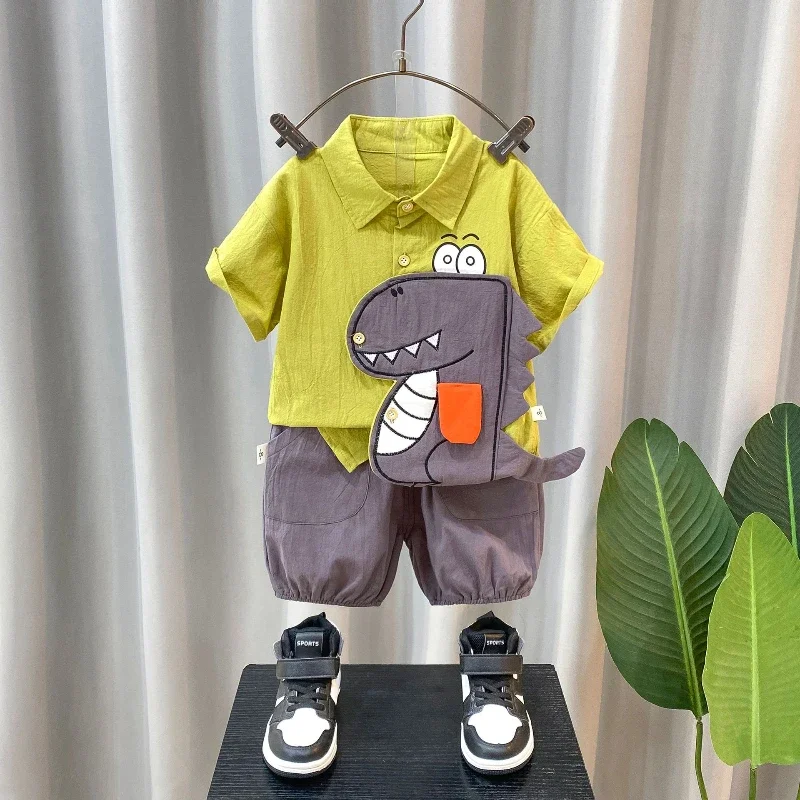 New Summer Baby Boys Clothes Suit Children Cartoon Shirt Shorts 2Pcs/Sets Kids Clothing Infant Casual Costume Toddler Tracksuits
New Summer Baby Boys Clothes Suit Children Cartoon Shirt Shorts 2Pcs/Sets Kids Clothing Infant Casual Costume Toddler Tracksuits
