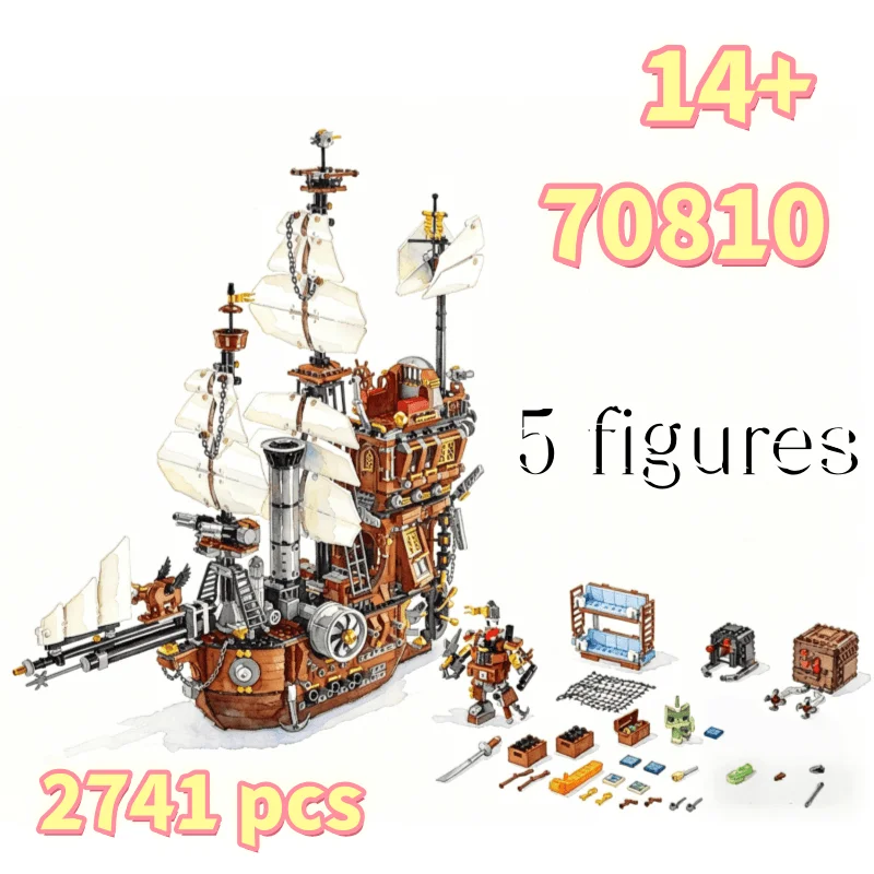 Hot Technical 2741PCS Pirate Ship Building Block Warship Sailboat Caribbean Adventure Barracuda Bay 70810 Model Brick for Adults
Hot Technical 2741PCS Pirate Ship Building Block Warship Sailboat Caribbean Adventure Barracuda Bay 70810 Model Brick for Adults