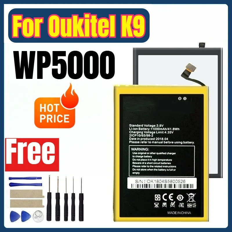S705 WP19 WP13 S6509 KC-N8000A Mobile Phone Batteries for Oukitel K9 C32 S88 S89 S705 F150 RT3 B2021 WP2 WP15 WP19 WP5000 Pro
S705 WP19 WP13 S6509 KC-N8000A Mobile Phone Batteries for Oukitel K9 C32 S88 S89 S705 F150 RT3 B2021 WP2 WP15 WP19 WP5000 Pro