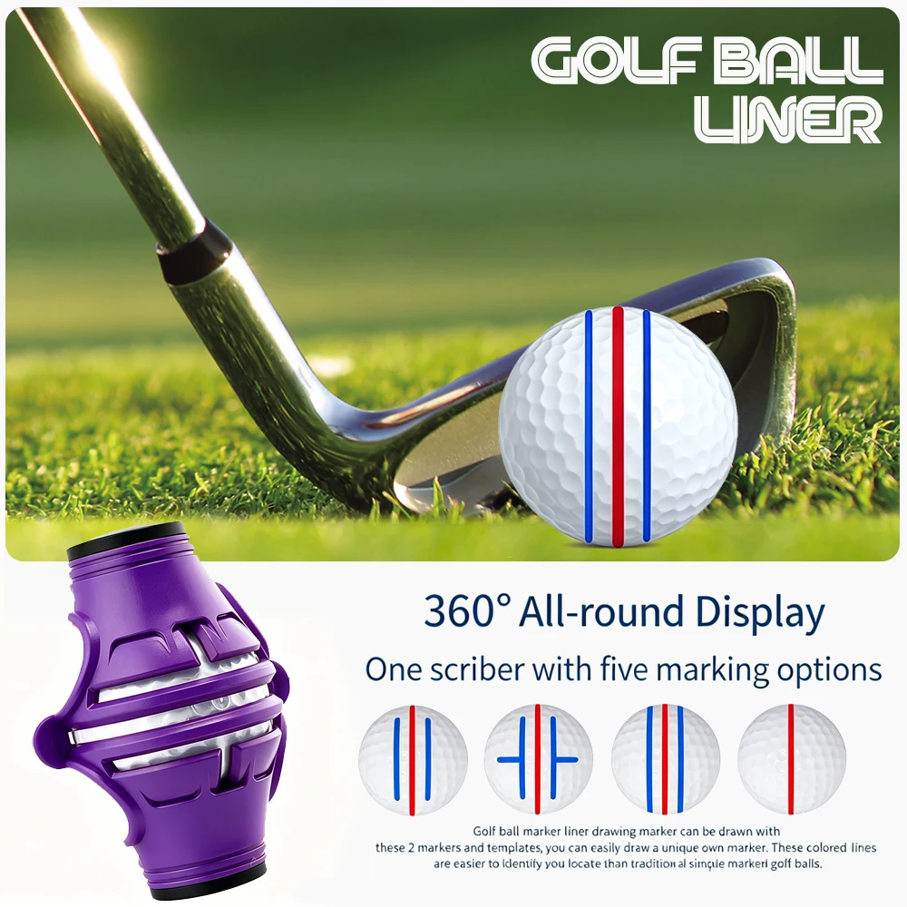 Golf Ball Liner Drawing Tool, 360° All-Round Alignment Marker Template, Portable Golf Training Equipment for Golfer Putting
Golf Ball Liner Drawing Tool, 360° All-Round Alignment Marker Template, Portable Golf Training Equipment for Golfer Putting