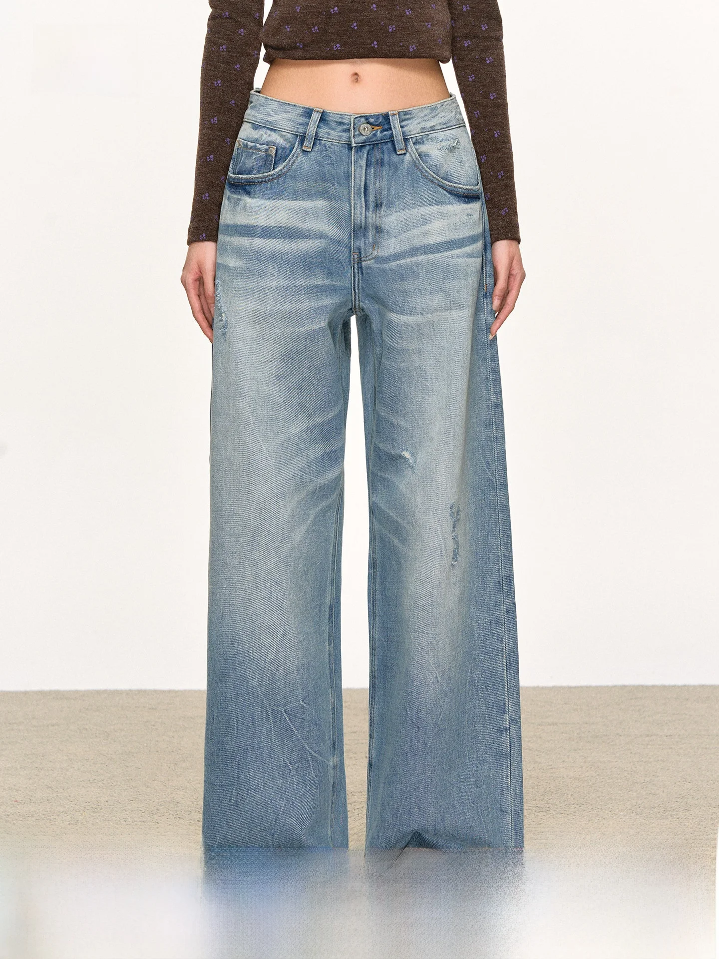 Anna Aneae Blue Distred Straight Leg Jeans Women Winter mid Low Waist Loose Casual Wide Leg Floor-Length Trendy Pants
Anna Aneae Blue Distred Straight Leg Jeans Women Winter mid Low Waist Loose Casual Wide Leg Floor-Length Trendy Pants