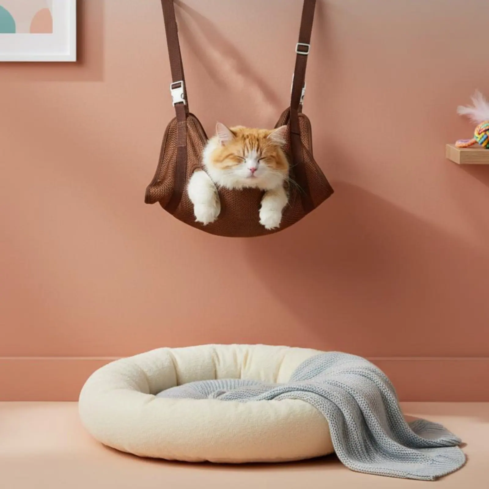 Feline Grooming Sling Adjustable Feline Nail Trim Sling Pet Care Anti-Scratch Breathable Mesh
Feline Grooming Sling Adjustable Feline Nail Trim Sling Pet Care Anti-Scratch Breathable Mesh