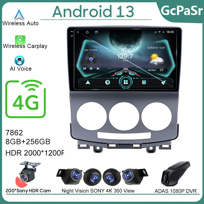 Car Android For MAZDA 5 2005 - 2010 Auto Radio Stereo Head Unit Multimedia Player GPS Navigation NO 2din DVD 5G Wifi Carplay BT
Car Android For MAZDA 5 2005 - 2010 Auto Radio Stereo Head Unit Multimedia Player GPS Navigation NO 2din DVD 5G Wifi Carplay BT