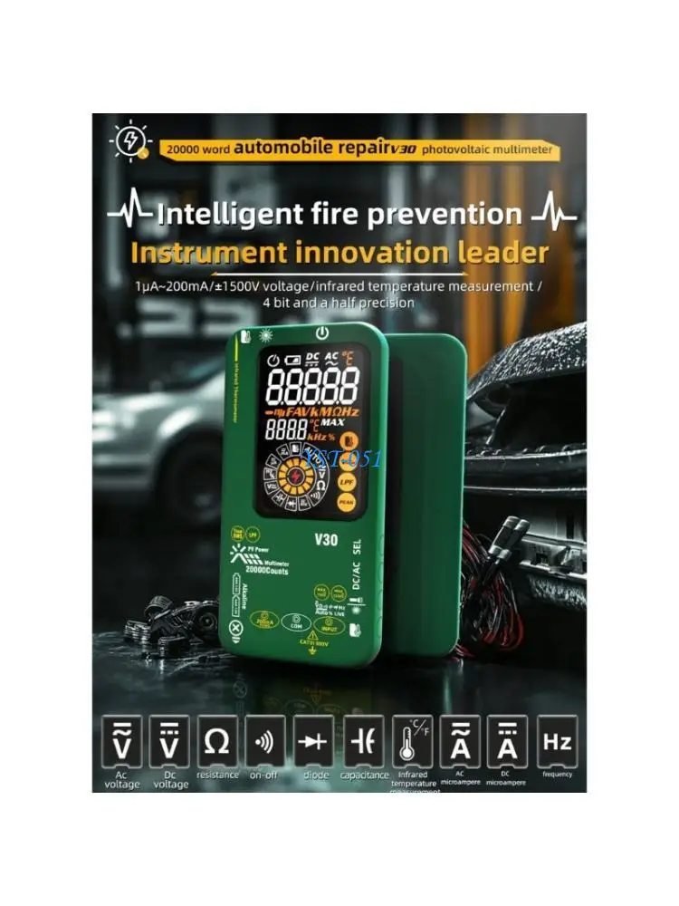 E15A Heavy Duty Photovoltaic Multimeter With Lasering Guided Temperature Measurement And NCV Detection For Professional
E15A Heavy Duty Photovoltaic Multimeter With Lasering Guided Temperature Measurement And NCV Detection For Professional