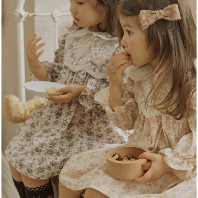 Lace Collar Floral Dress 2025 Spring and Autumn Sweet Vintage Fashion Long Sleeve Dress Kids Clothes
Lace Collar Floral Dress 2025 Spring and Autumn Sweet Vintage Fashion Long Sleeve Dress Kids Clothes