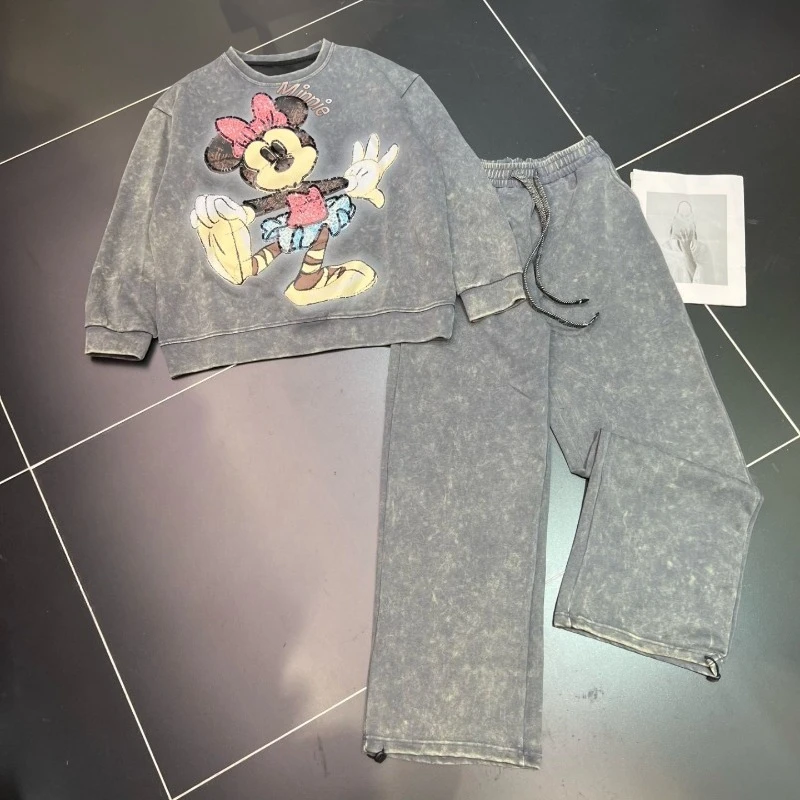 2025 Autumn New Heavy Industry Wash Cartoon Loose Oversized Sweatshirt Jacket Casual Sports Pant Sets For Women's Kawaii Clothes
2025 Autumn New Heavy Industry Wash Cartoon Loose Oversized Sweatshirt Jacket Casual Sports Pant Sets For Women's Kawaii Clothes