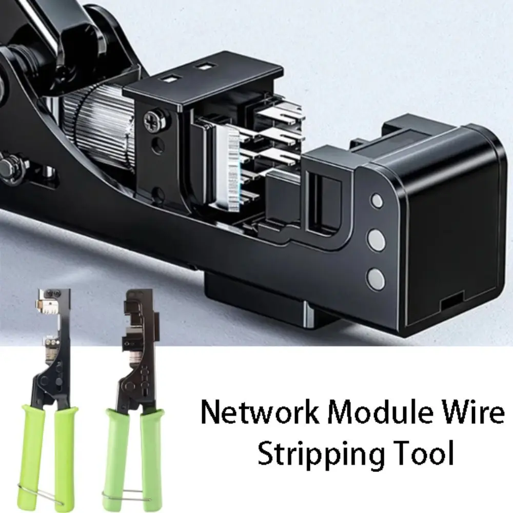 110 AMP Type Network Module Wiring Pliers 180 Degree 8 Position Jack Network Module Punch Down Tool 4-Pair Jacks
110 AMP Type Network Module Wiring Pliers 180 Degree 8 Position Jack Network Module Punch Down Tool 4-Pair Jacks