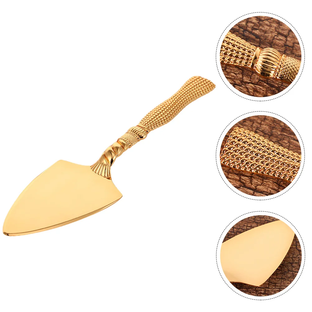 Gold Zinc Alloy Baking Shovel Practical Heat Resistant Multi-Function Pizza Server Cake Serving Tool Pizza Shovel
Gold Zinc Alloy Baking Shovel Practical Heat Resistant Multi-Function Pizza Server Cake Serving Tool Pizza Shovel