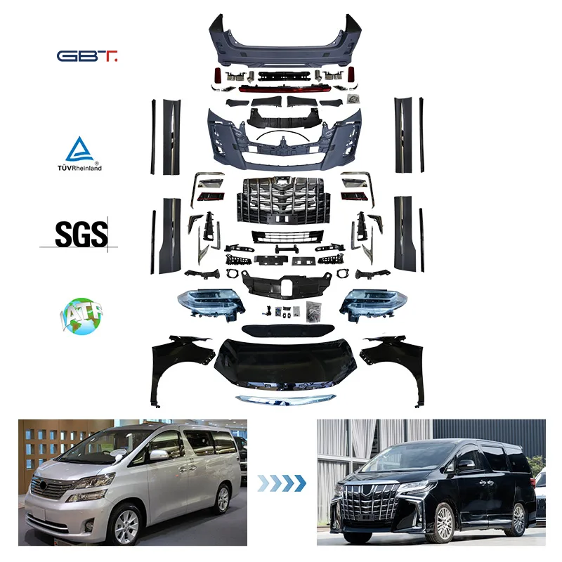 ZAIQU Factory Conversion Kit 2019 Alphard Model Exterior Upgrade Bodykit for 2008-2014 Alphard Anh20 Bumper Accessories
ZAIQU Factory Conversion Kit 2019 Alphard Model Exterior Upgrade Bodykit for 2008-2014 Alphard Anh20 Bumper Accessories