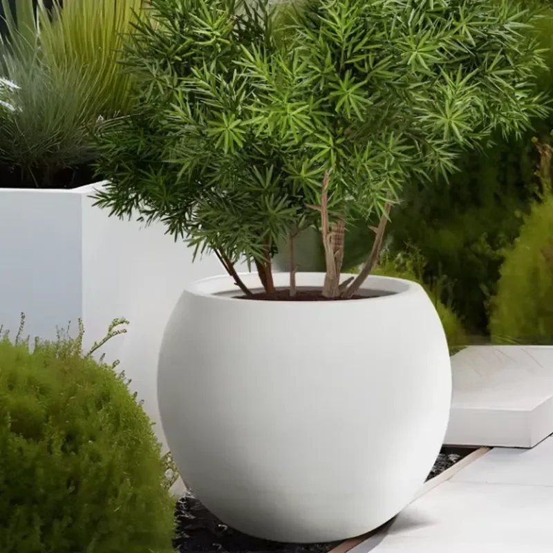 Customization Fiberglass Big Flower Pots Flower Pots Planters Nordic Big Sphere Fiberglass Planters
Customization Fiberglass Big Flower Pots Flower Pots Planters Nordic Big Sphere Fiberglass Planters