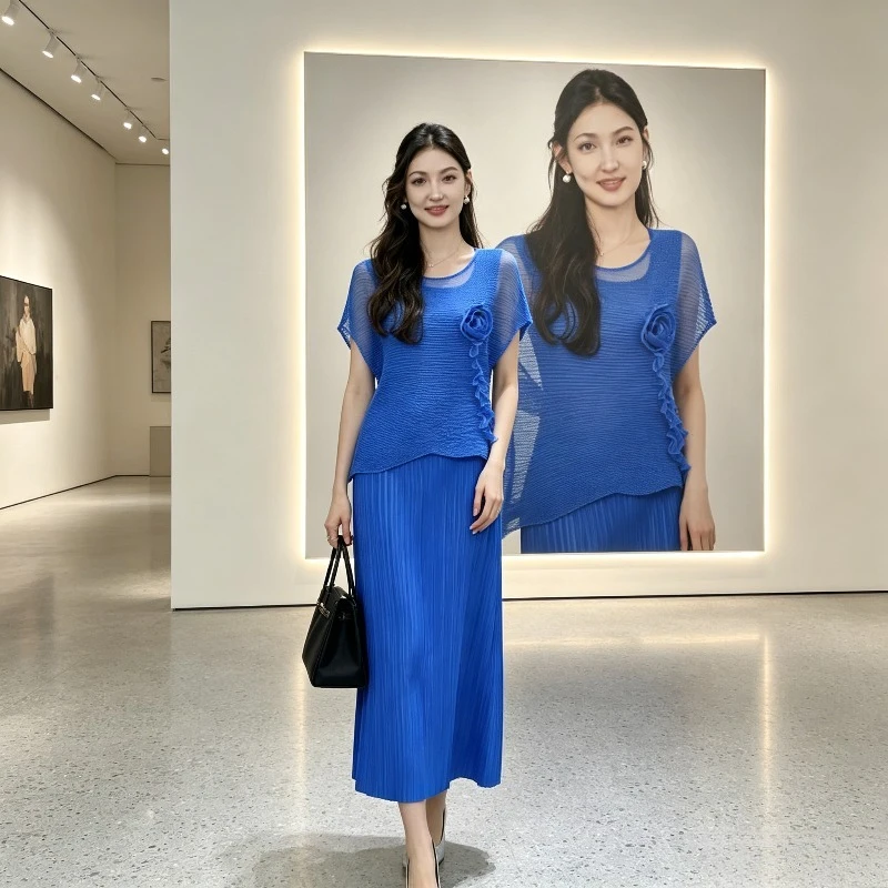 Miyake Pleated Original Dress 2026 Summer New Commuter Strap Long Minimalist U-Neck Loose Sleeveless Knitted Dress for Women
Miyake Pleated Original Dress 2026 Summer New Commuter Strap Long Minimalist U-Neck Loose Sleeveless Knitted Dress for Women