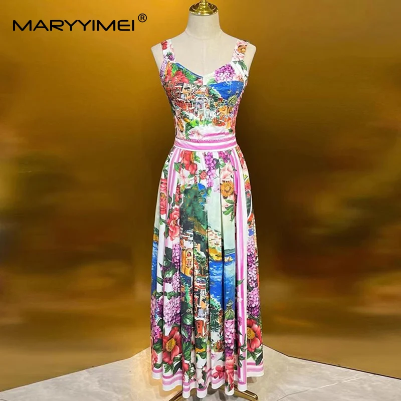 Seifrmann Spring Summer Women Suit Spaghetti Strap Slim Short Tops+Fashion Pleated Skirt Print Cotton 2-piece set
Seifrmann Spring Summer Women Suit Spaghetti Strap Slim Short Tops+Fashion Pleated Skirt Print Cotton 2-piece set