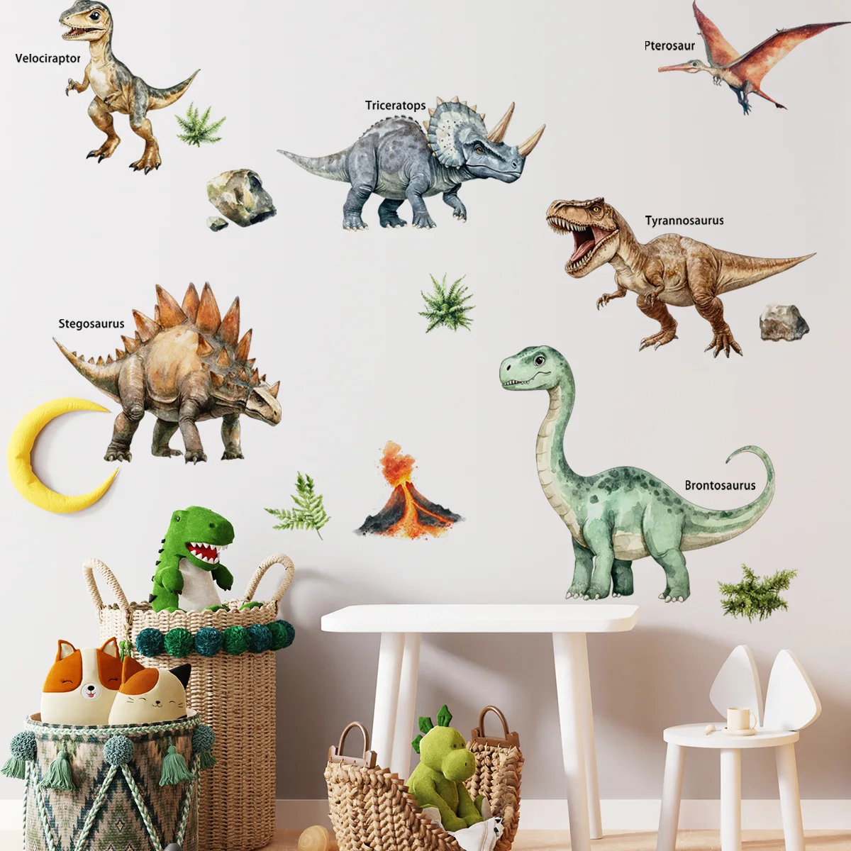 Cartoon Cute Dinosaur Wall Stickers for Children Room Boy Kids Room Living Room Nursery Background Decoration Wall Decals
Cartoon Cute Dinosaur Wall Stickers for Children Room Boy Kids Room Living Room Nursery Background Decoration Wall Decals