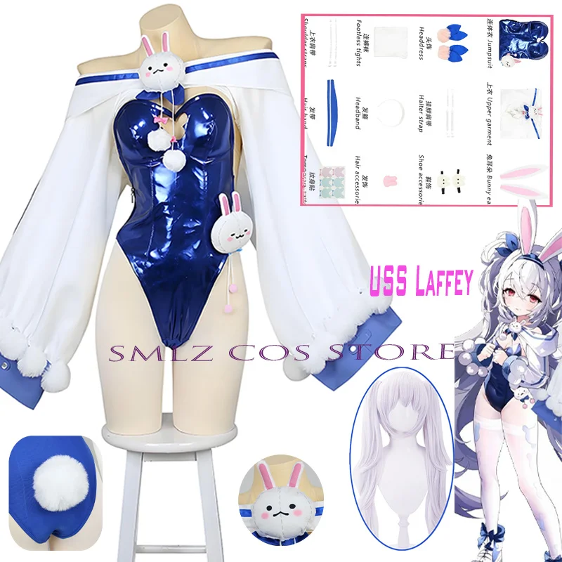 USS Laffey Cosplay Game Azur Lane Costume Bunny Woman Sexy Jumpsuits Prop Wig Set Party Roleplay Outfits for Women
USS Laffey Cosplay Game Azur Lane Costume Bunny Woman Sexy Jumpsuits Prop Wig Set Party Roleplay Outfits for Women