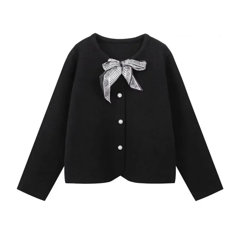 TRAFZR Bow Cardigan Ladies Long Sleeve O-neck Knitwear Cardigans Harajuku Vintage Knit Cardigan Women's Autumn Sweater
TRAFZR Bow Cardigan Ladies Long Sleeve O-neck Knitwear Cardigans Harajuku Vintage Knit Cardigan Women's Autumn Sweater