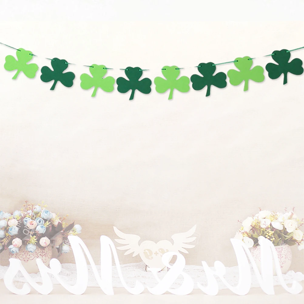 St Patrick's Shamrock Pull Flag Green Jute Banner Party Decoration DIY Photo Props Banner DIY Decoration
St Patrick's Shamrock Pull Flag Green Jute Banner Party Decoration DIY Photo Props Banner DIY Decoration