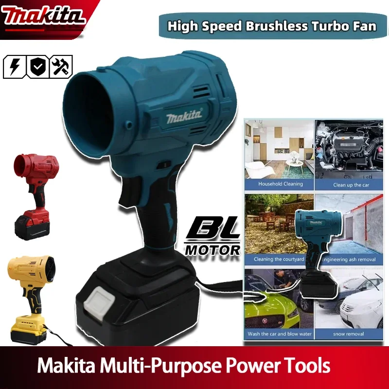 Makita High-speed brushless electric fan 6-speed jet turbine fan 130,000 RPM,cordless powerful fan wireless For Dewtal/Milwaukee
Makita High-speed brushless electric fan 6-speed jet turbine fan 130,000 RPM,cordless powerful fan wireless For Dewtal/Milwaukee