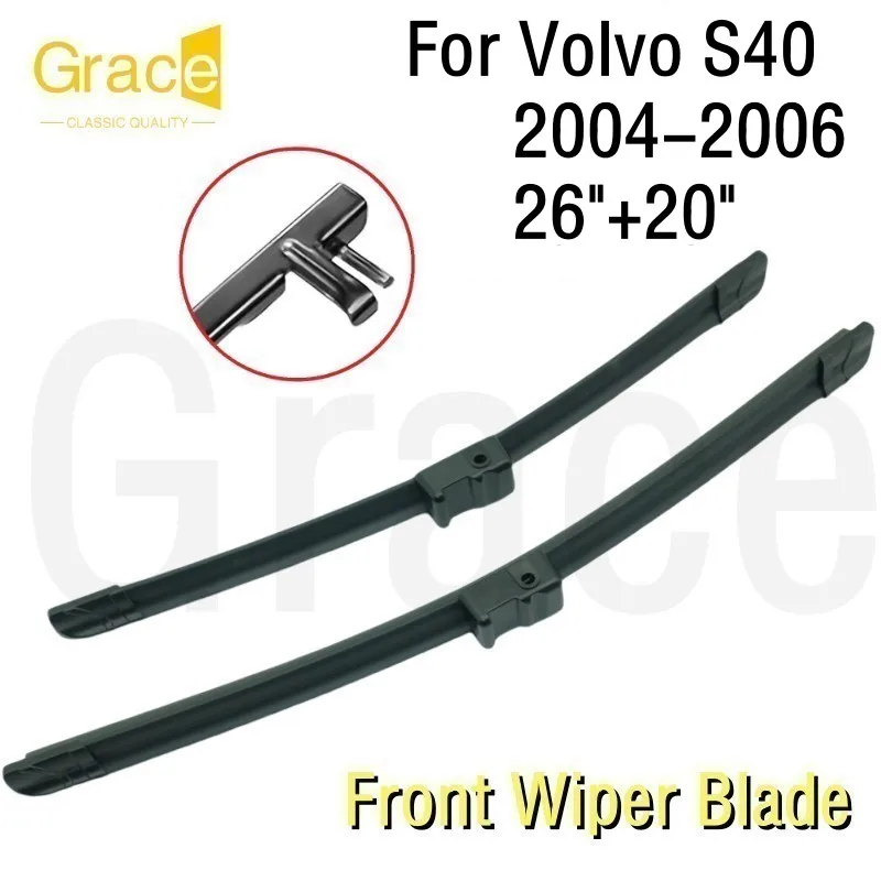 Wiper Blade For Volvo S40 26"+20" Car Windshield Windscreen Rubber 2004 2005 2006
Wiper Blade For Volvo S40 26"+20" Car Windshield Windscreen Rubber 2004 2005 2006