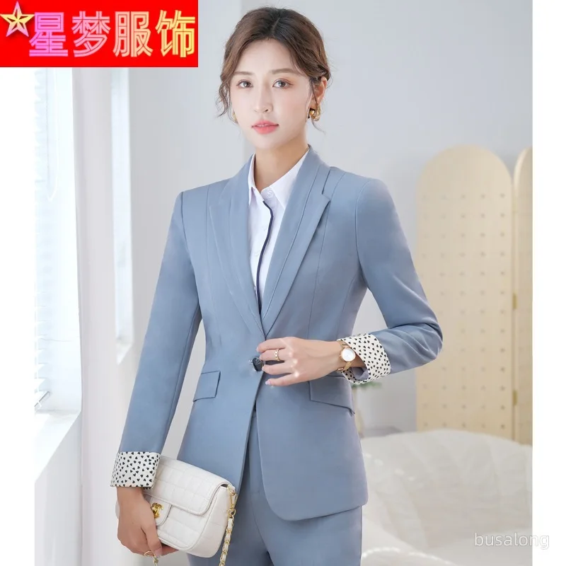 2022 New Autumn and Winter Long Sleeves Business Women's Clothing Suit Business Formal Wear White-Collar Workwear Graceful Fashi
2022 New Autumn and Winter Long Sleeves Business Women's Clothing Suit Business Formal Wear White-Collar Workwear Graceful Fashi