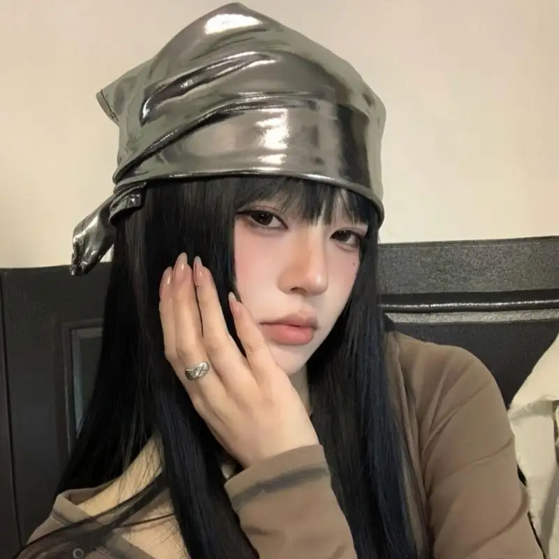 Retro Spice PU Leather Square Hair Scarf, Y2K Hip Hop Kerchief Headband, Korean Style Versatile Summer Head Wrap Hair Accessorie
Retro Spice PU Leather Square Hair Scarf, Y2K Hip Hop Kerchief Headband, Korean Style Versatile Summer Head Wrap Hair Accessorie