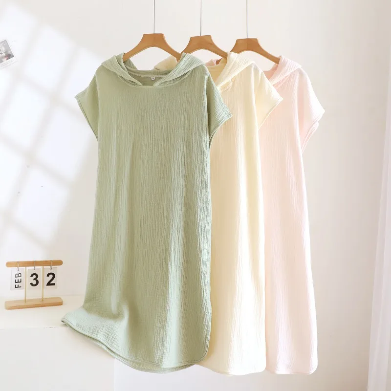 2026 New Spring/Summer Couple Short Sleeve Bathrobe 100% Cotton Men's and Women's Water Absorbing Quick Drying Sleeper Robe
2026 New Spring/Summer Couple Short Sleeve Bathrobe 100% Cotton Men's and Women's Water Absorbing Quick Drying Sleeper Robe