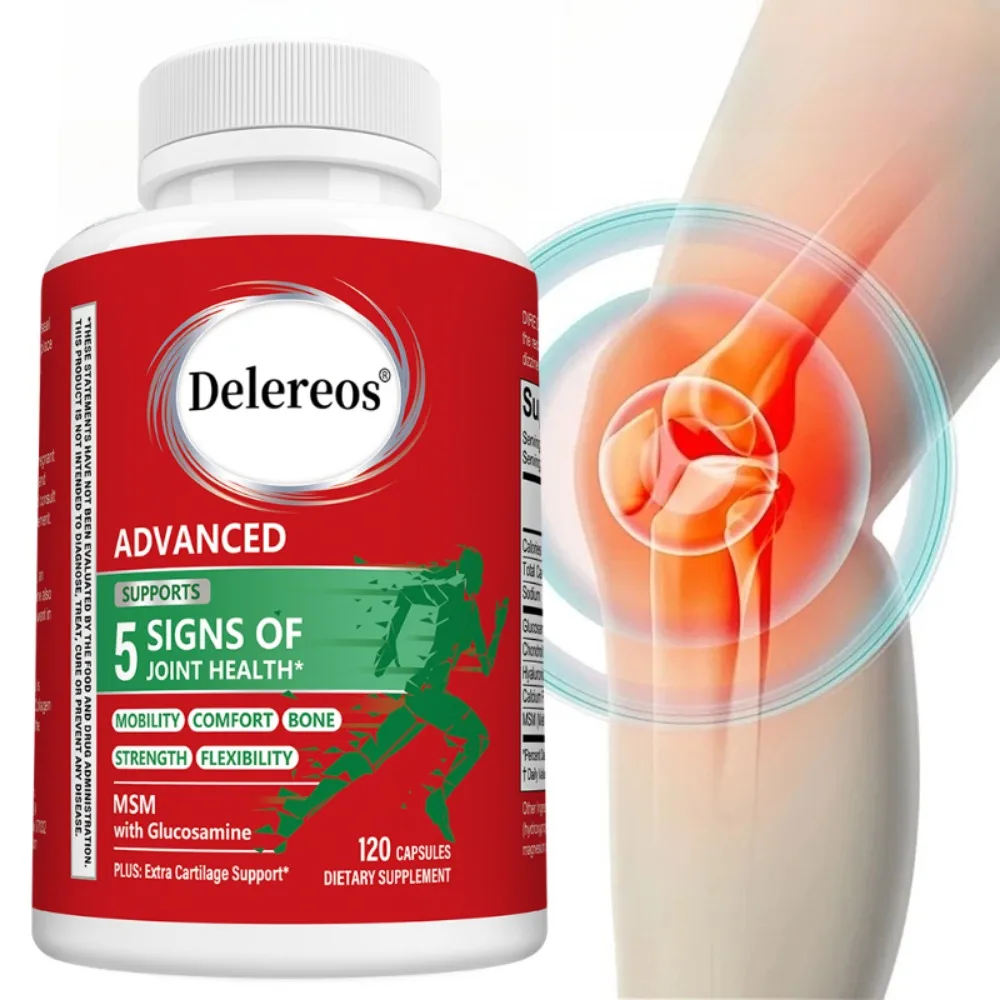 Advanced Glucosamine Chondroitin MSM Joint Support Supplement Capsules, Supports Mobility Comfort Strength Flexibility & Bone
Advanced Glucosamine Chondroitin MSM Joint Support Supplement Capsules, Supports Mobility Comfort Strength Flexibility & Bone