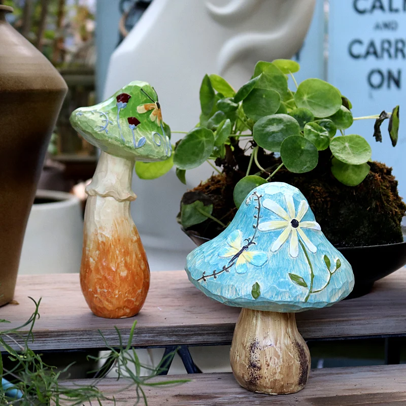Cartoon Pastoral Simulation Sculpture Ornaments Resin Simulated Mushroom Statue Crafts Miniature Garden Decoration Accessories
Cartoon Pastoral Simulation Sculpture Ornaments Resin Simulated Mushroom Statue Crafts Miniature Garden Decoration Accessories