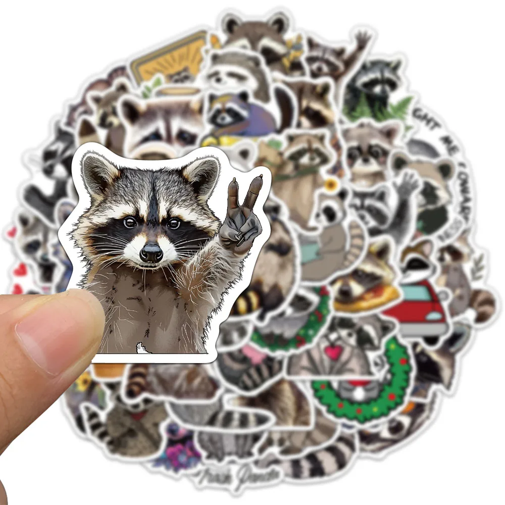 50pcs Cartoon Raccoon Stickers Cute Animal Account Material Phone Case Laptop Luggage Water Bottle Waterproof Stickers
50pcs Cartoon Raccoon Stickers Cute Animal Account Material Phone Case Laptop Luggage Water Bottle Waterproof Stickers